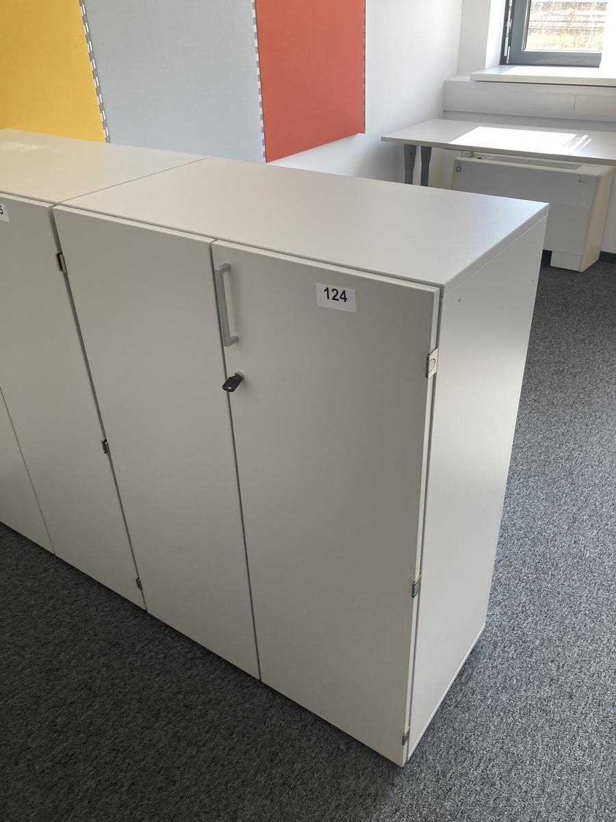 Aktenschrank, 3 Ordnerhöhen, Maße: ca. 80 x 45 x 115 cm